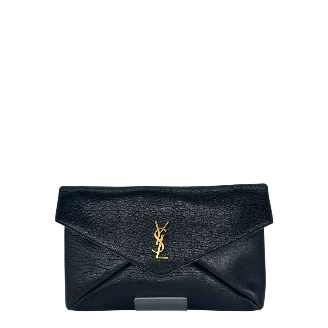 Saint Laurent Lambskin Large Cassandre Envelope Pouch
