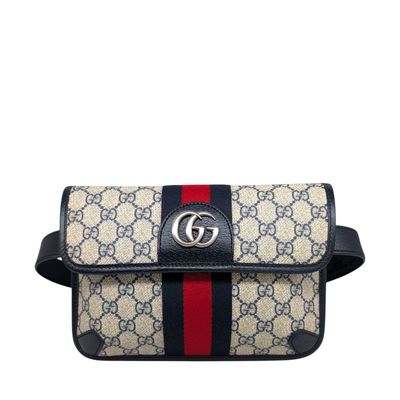 Gucci GG Supreme Ophidia Flap Belt Bag