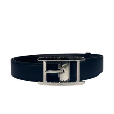 Cartier Tank De- Cartier Black Leather Belt