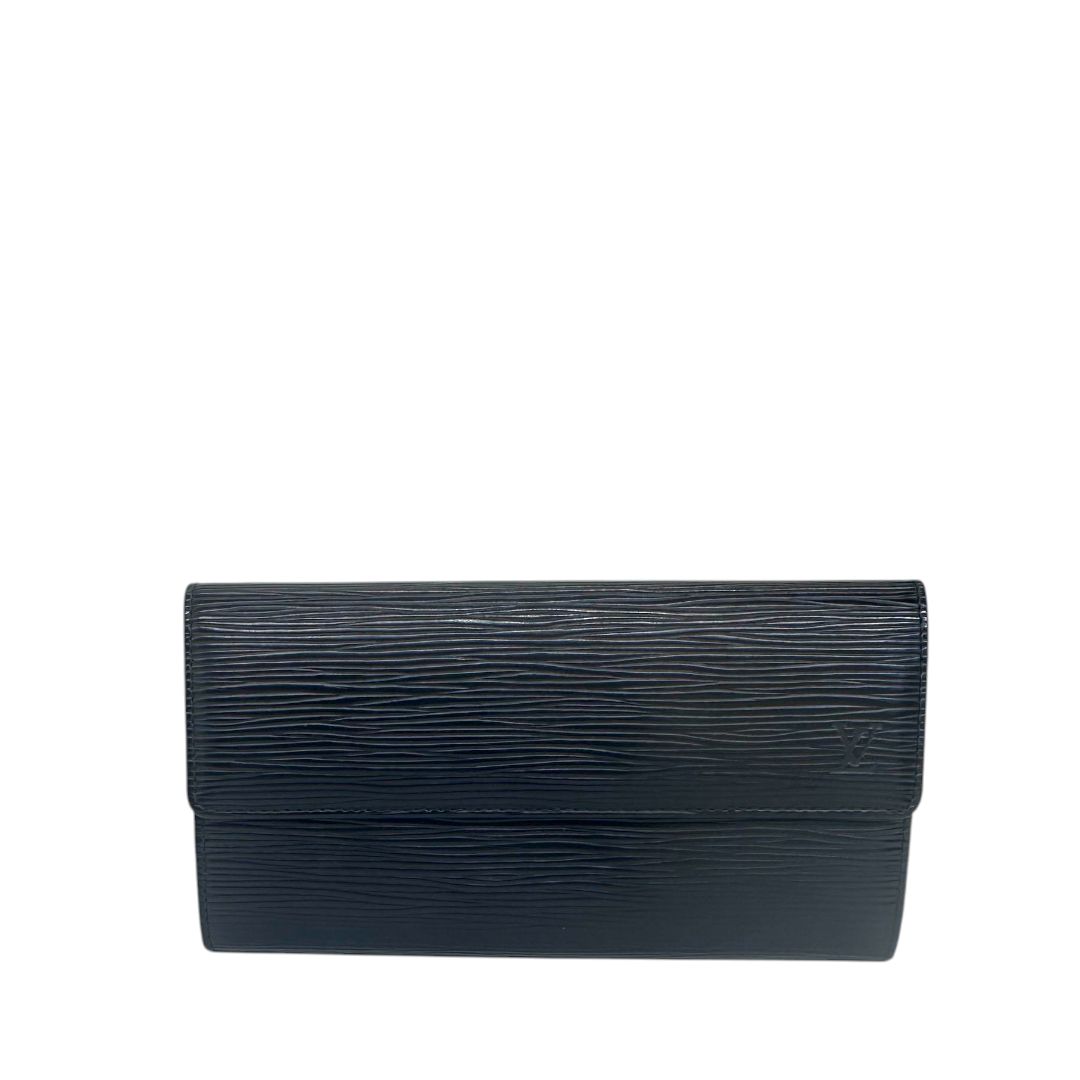 Louis Vuitton Black Epi Leather Sarah Wallet
