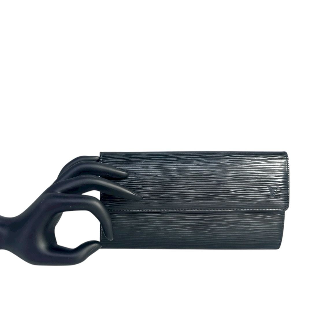 Louis Vuitton Black Epi Leather Sarah Wallet