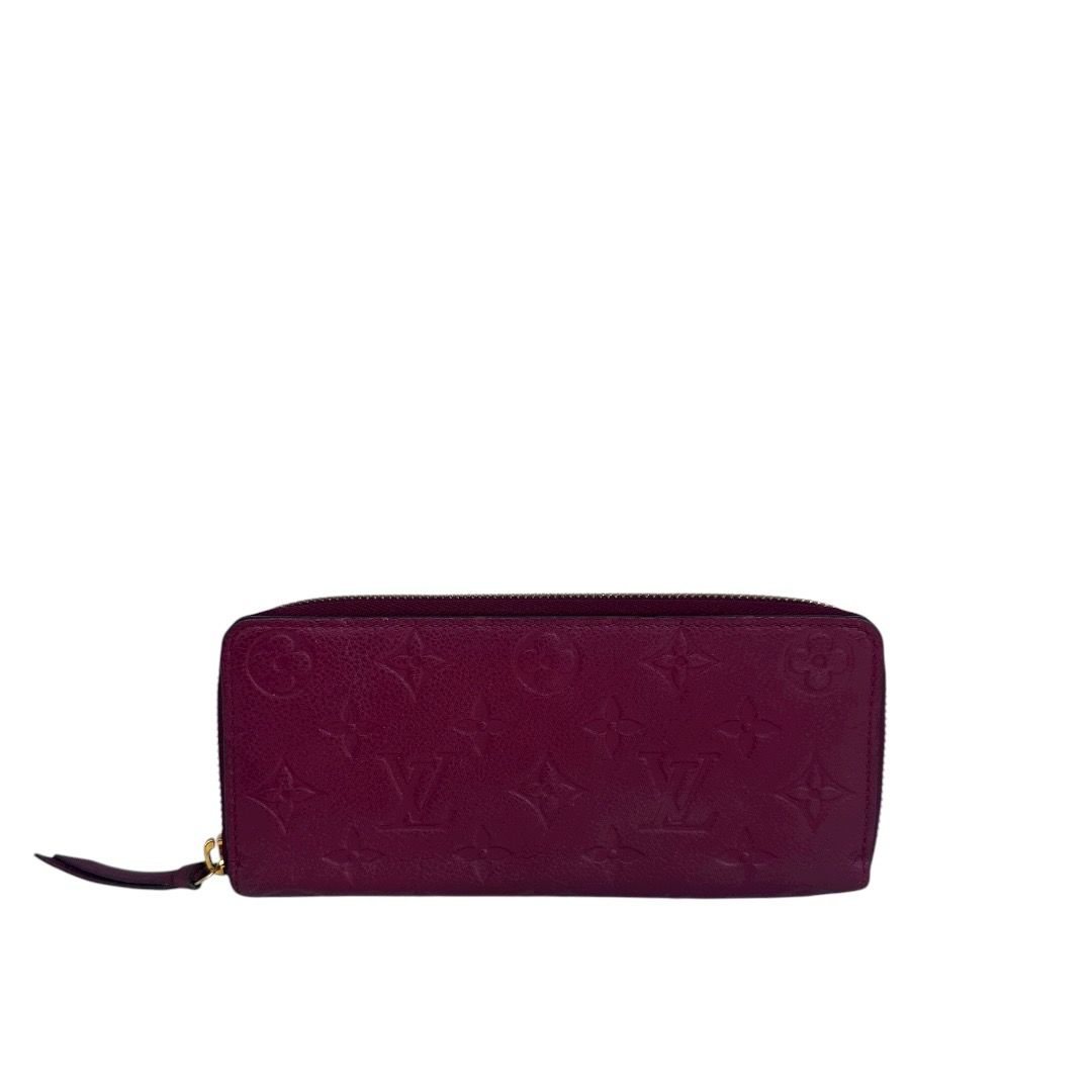 Louis Vuitton Monogram Empreinte Zippy Wallet Merlot