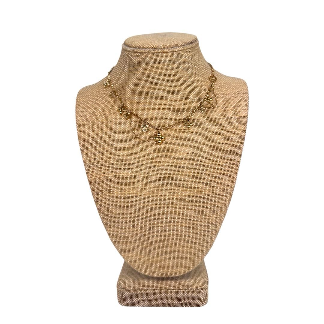 Louis Vuitton Gold Art Nouveau Ivy Drapery Necklace