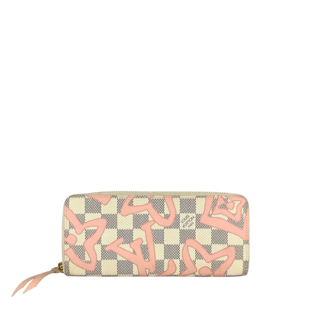 Louis Vuitton Clemence Damier Azur Tahitienne Wallet