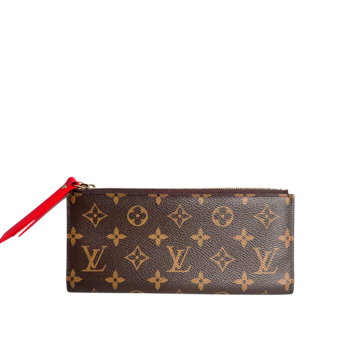 Louis Vuitton Monogram and Red Adele Wallet