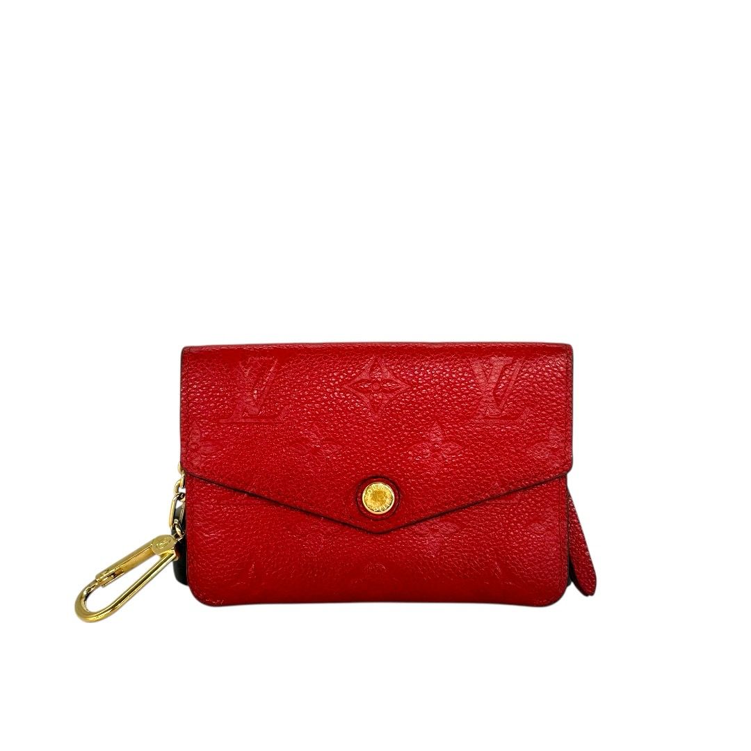 Louis Vuitton Red Empreinte Key Pouch