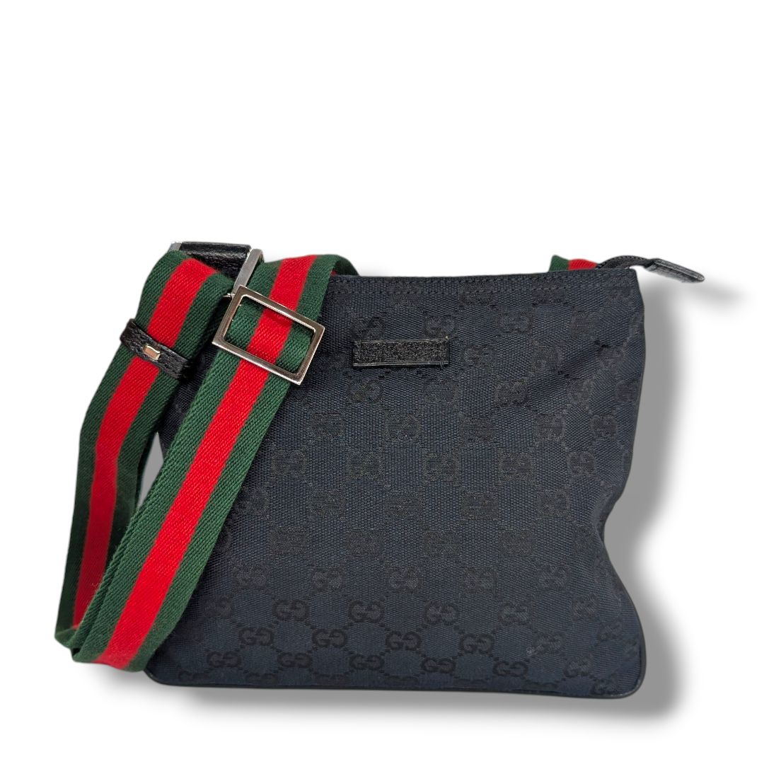 Gucci Monogram Web Messenger Bag
