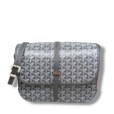 Goyard Goyardine Belvedere II MM Messenger Bag (Grey).