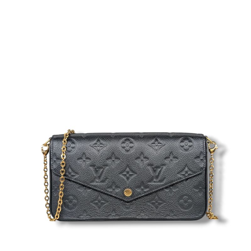 Louis Vuitton Black Empreinte Pochette Felicie
