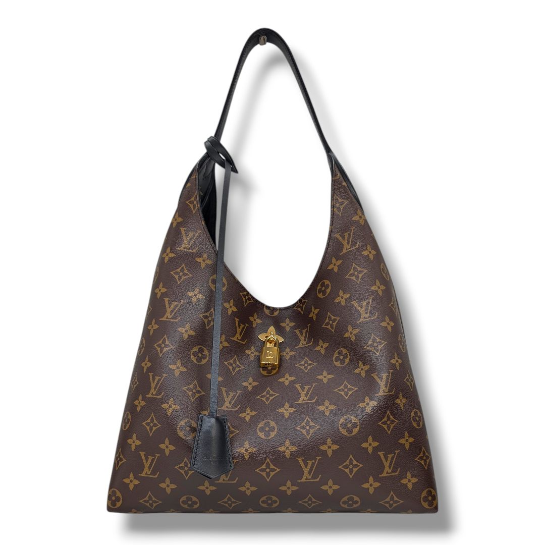 Louis Vuitton Monogram Flower Hobo Black