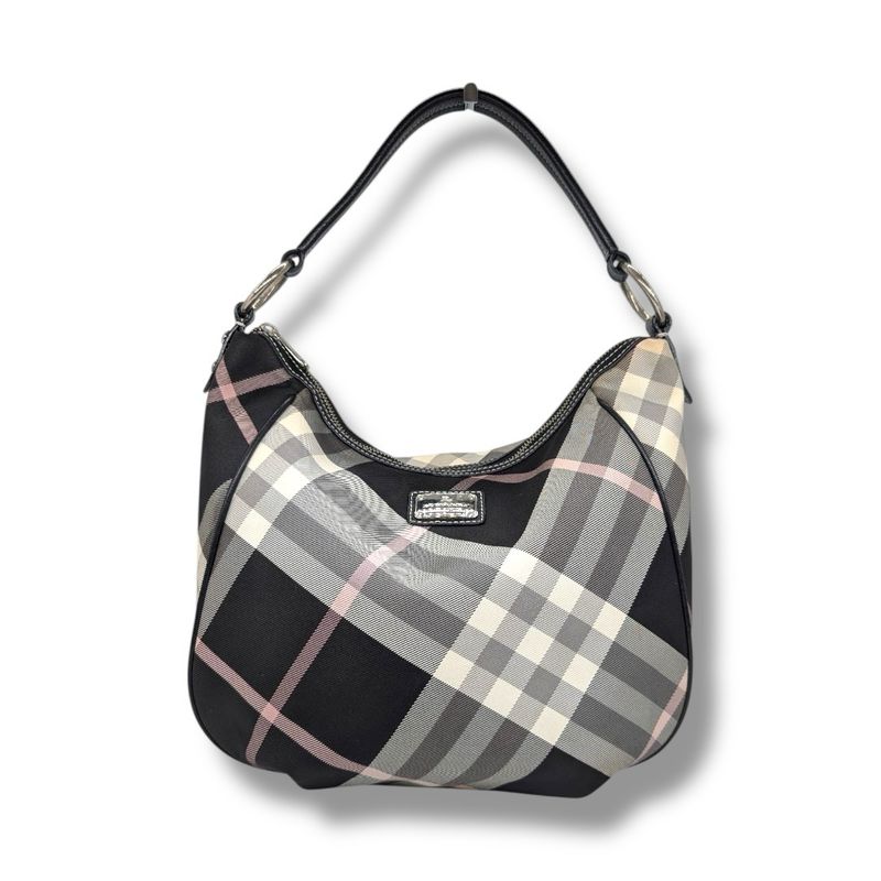 Burberry Nova Check Blue Label Hobo Bag