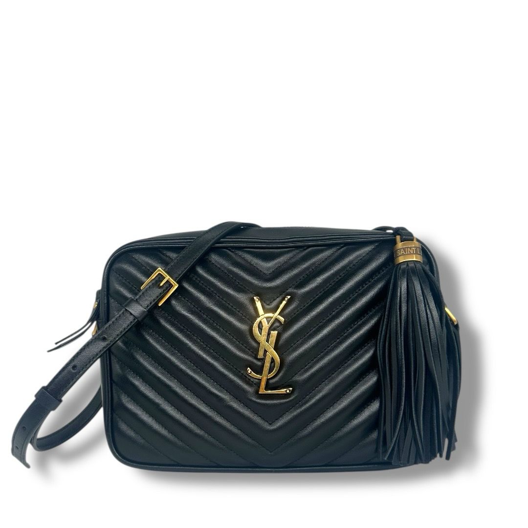Saint Laurent Calfskin Matelasse Monogram Lou Camera Bag