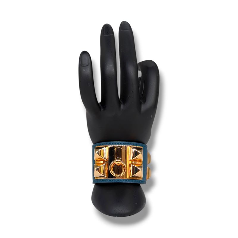 Hermes Collier De Chien Cult Bracelet (Blue)