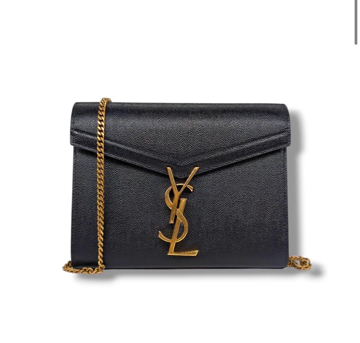 Saint Laurent Grain De Poudre Mini Classic Monogram Cassandra Clasp