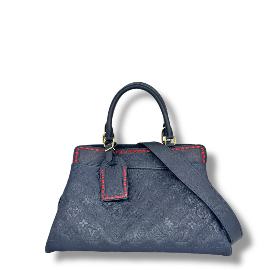Louis Vuitton Monogram Empreinte Voges Marine Rouge MM.