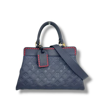Louis Vuitton Monogram Empreinte Voges Marine Rouge MM.