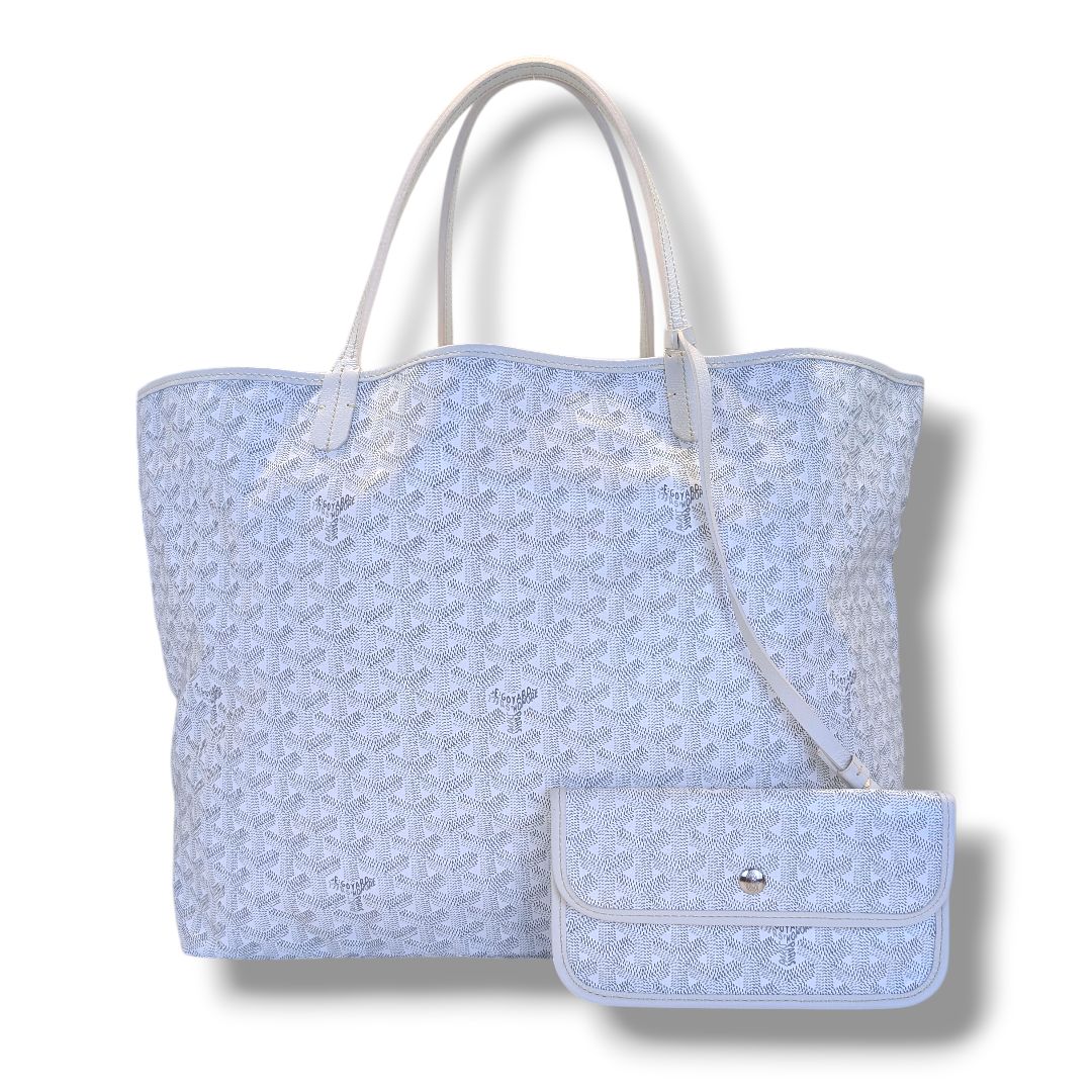 Goyard Goyardine Saint Louis GM White