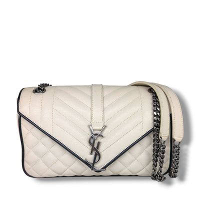 Saint Laurent Tri-Quilted Medium Envelope Bag