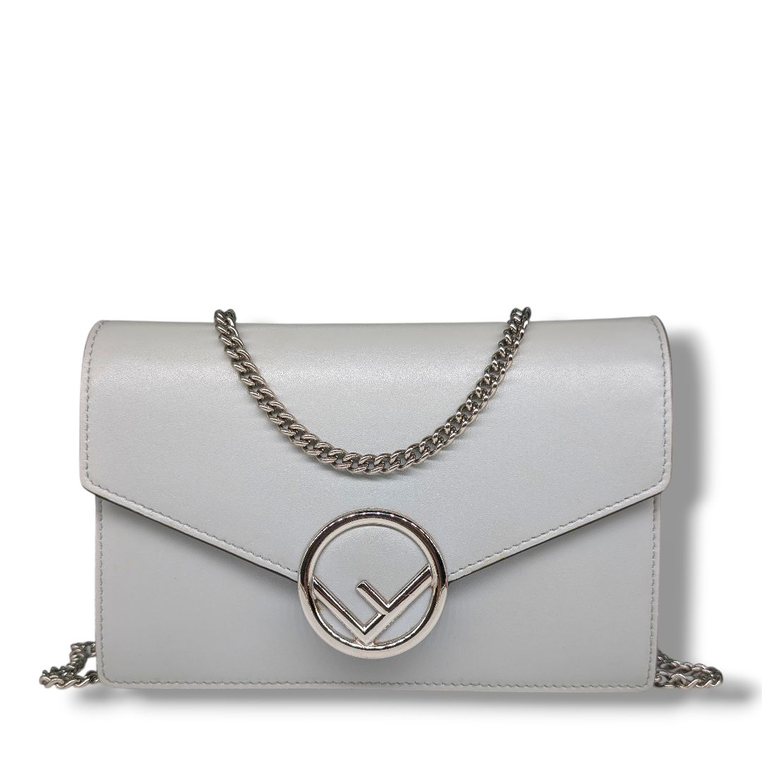 Fendi Vitello Cruise Medium Envelope Wallet on Chain