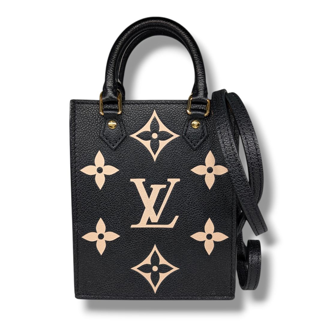 Louis Vuitton Bi-Color Empreinte Giant Monogram Mini Petit Sac Plat