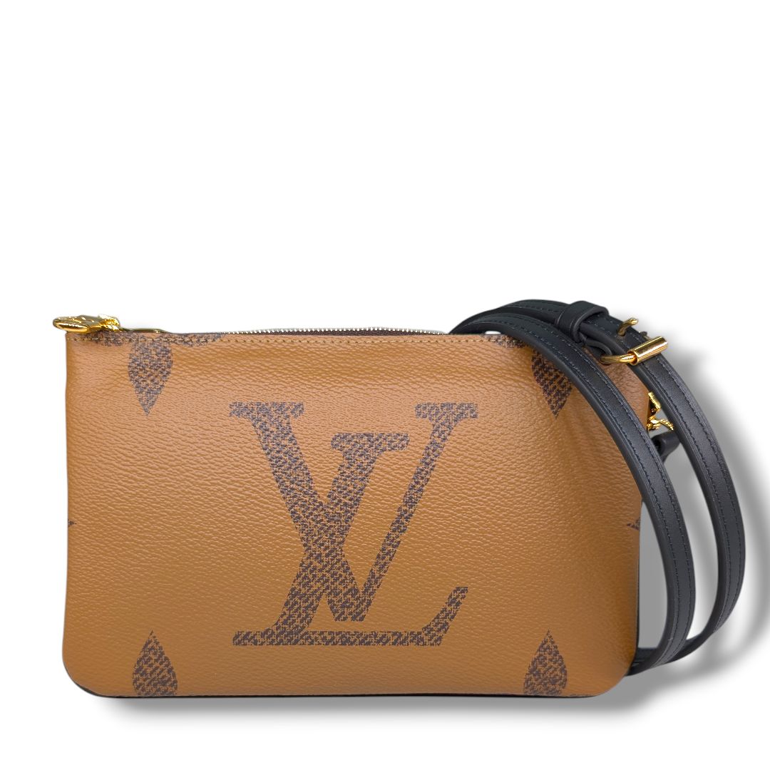 Louis Vuitton Reverse Monogram Double Zip Pochette