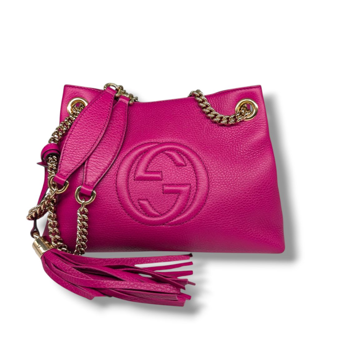 Gucci Cellarius Calfskin Small Soho Chain Shoulder Bag