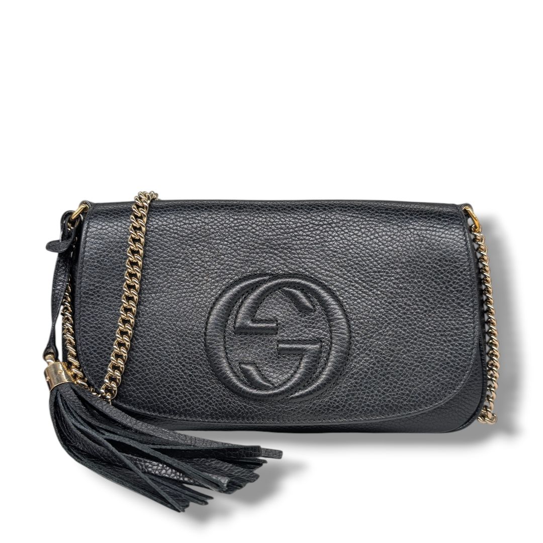 Gucci Soho Flap Crossbody Black
