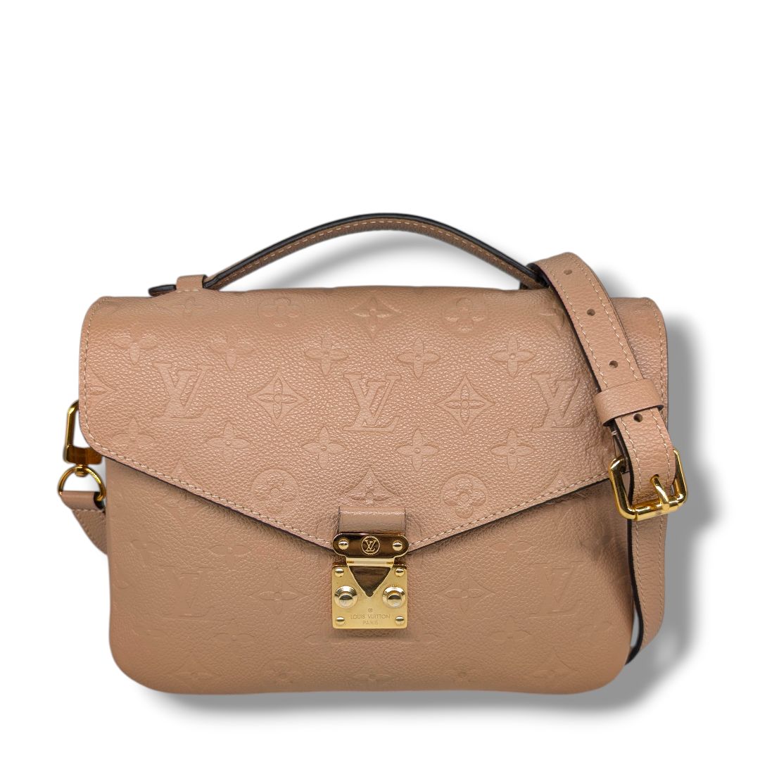 Louis Vuitton Tan Empreinte Monogram Pochette Metis