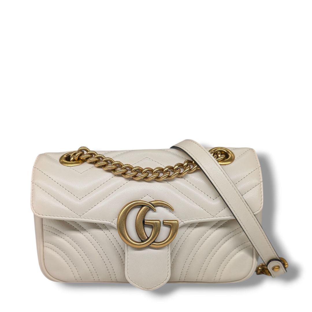 Gucci Lambskin Matelasse GG Marmont Shoulder Bag