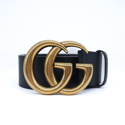 Black GG Marmont Belt