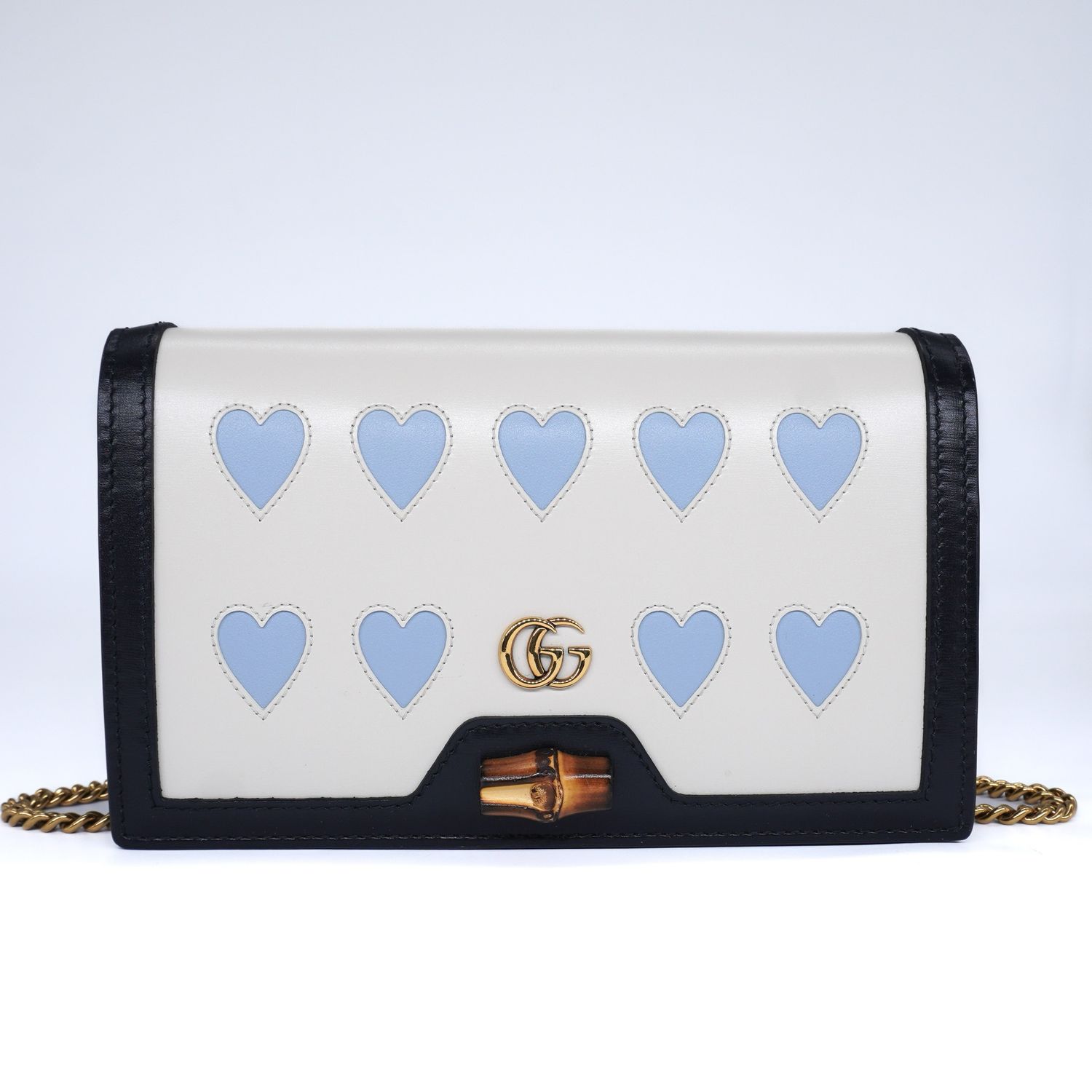 Gucci Calfskin Lovelight Mini Diana Chain Bag