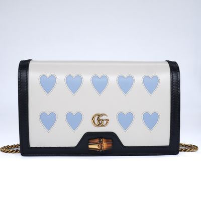 Gucci Calfskin Lovelight Mini Diana Chain Bag