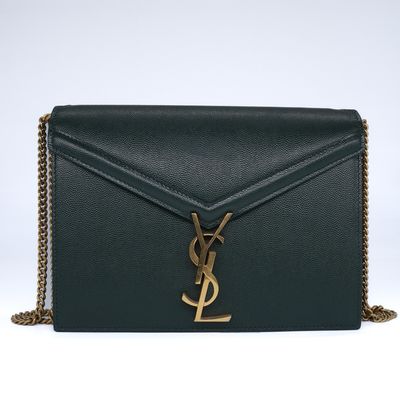 Saint Laurent Cassandra Clasp Bag Green