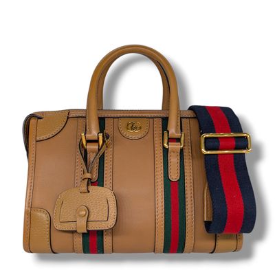 Gucci Koi Calfskin Small Bauletto Top Handle Bag