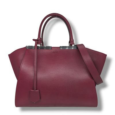 Fendi Vitello Dolce Marmol Shiny Nappa Petit 3Jourss Tote