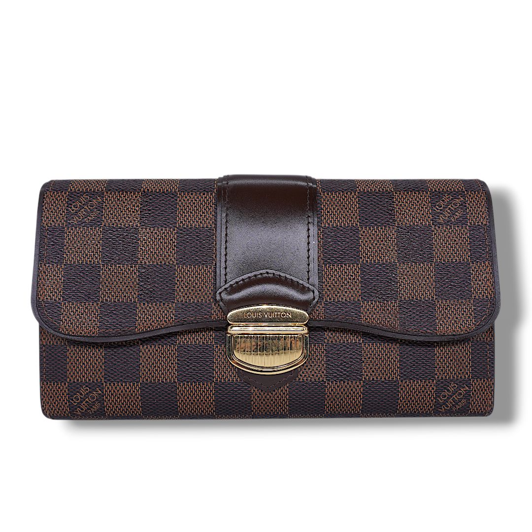 Louis Vuitton Damier Ebene Sistina Wallet