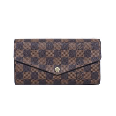 Louis Vuitton Damier Ebene Sarah Wallet.