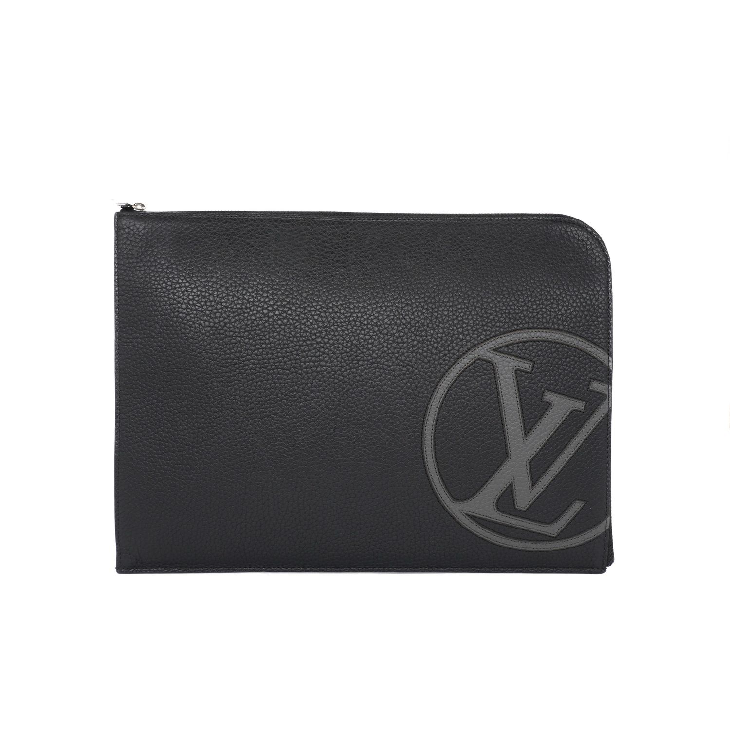 Louis Vuitton Black Taurillon Pochette Jour GM