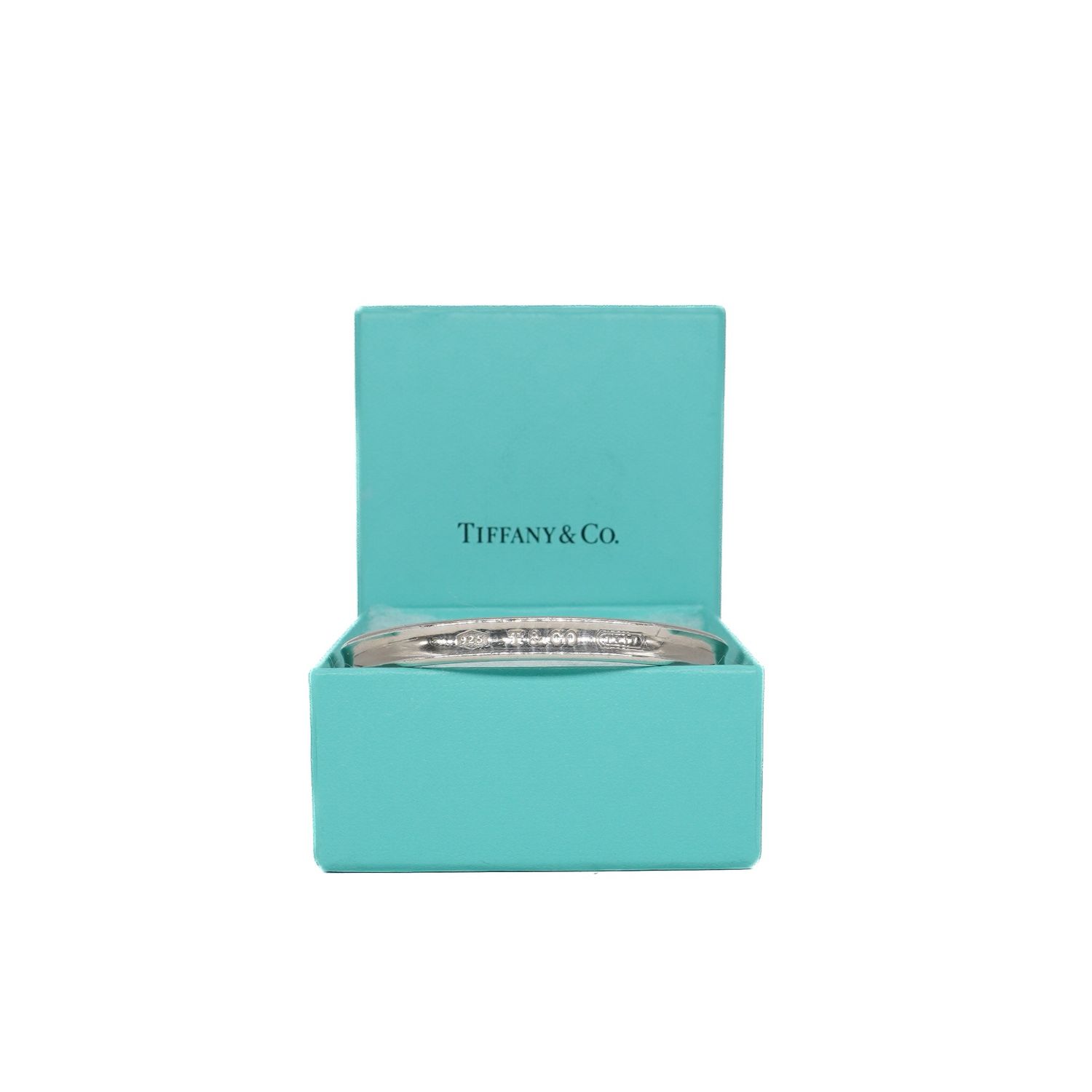 Tiffany Sterling Silver 1837 Bangle Bracelet