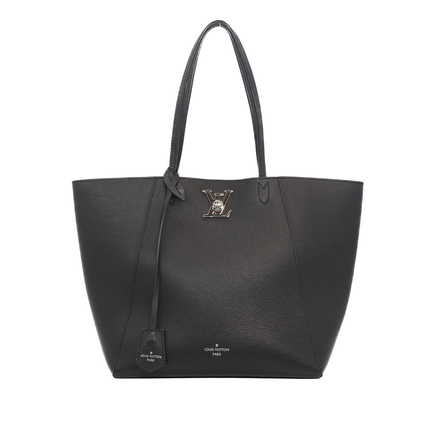 Louis Vuitton Black Calfskin Lockme Cabas