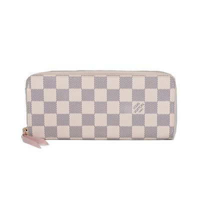 Louis Vuitton Damier Azur Clemence Wallet.