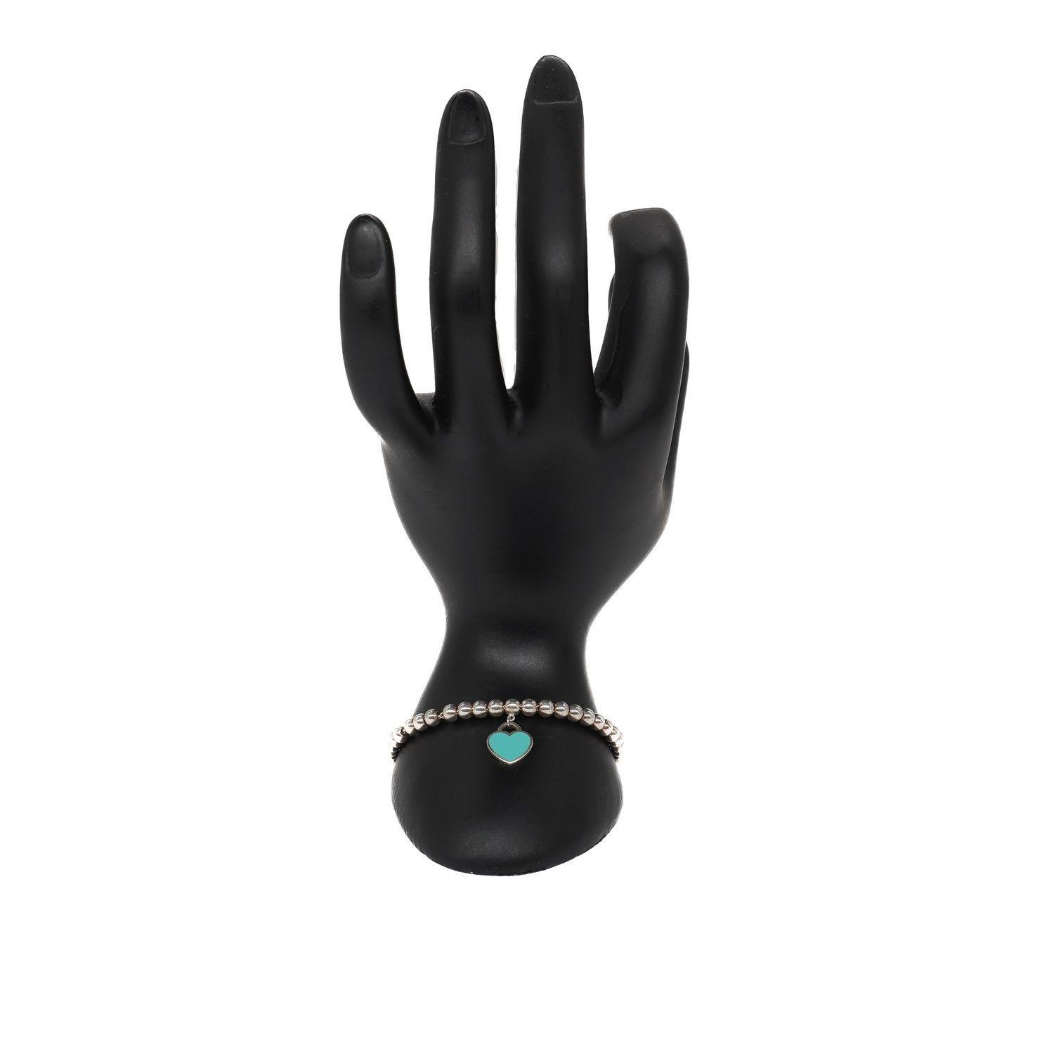 Tiffany &amp; Co. Blue Heart Tag Bead Bracelet