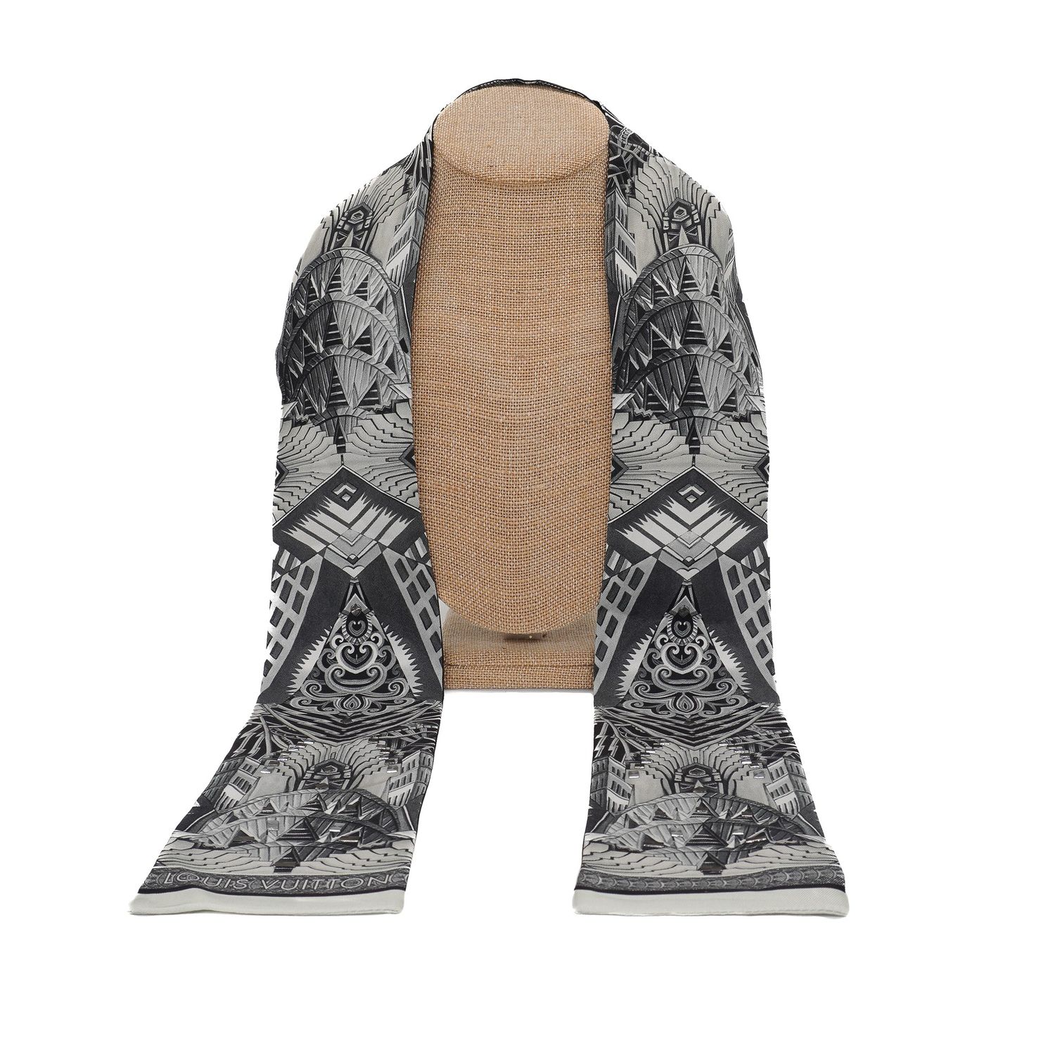 Louis Vuitton Silk Monogram Buildings Bandeau