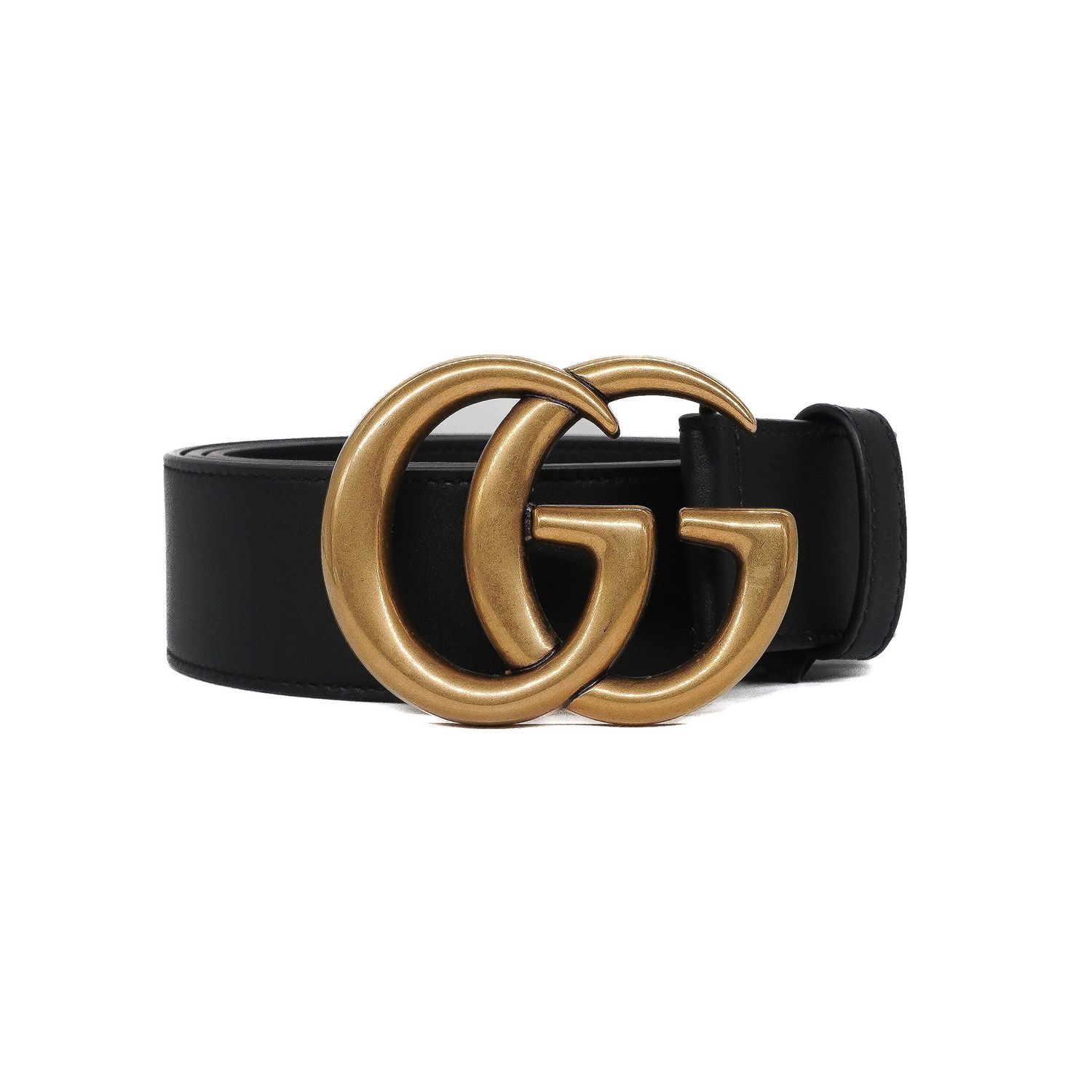 Gucci Black Calfskin Doubel G 40mm Belt