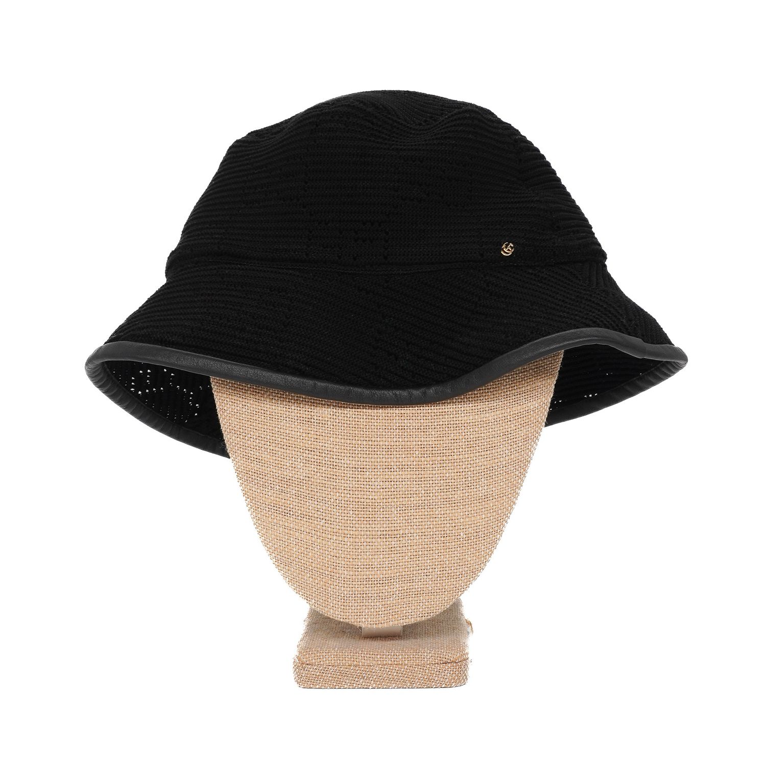 Gucci Black Cable Knit Bucket Hat