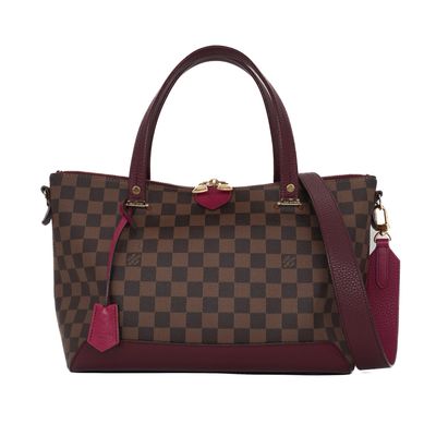Louis Vuitton Damier Ebene Cuir Taurillon Hyde Park