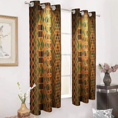 Afrocentric Inspired 2-Piece Curtain Set