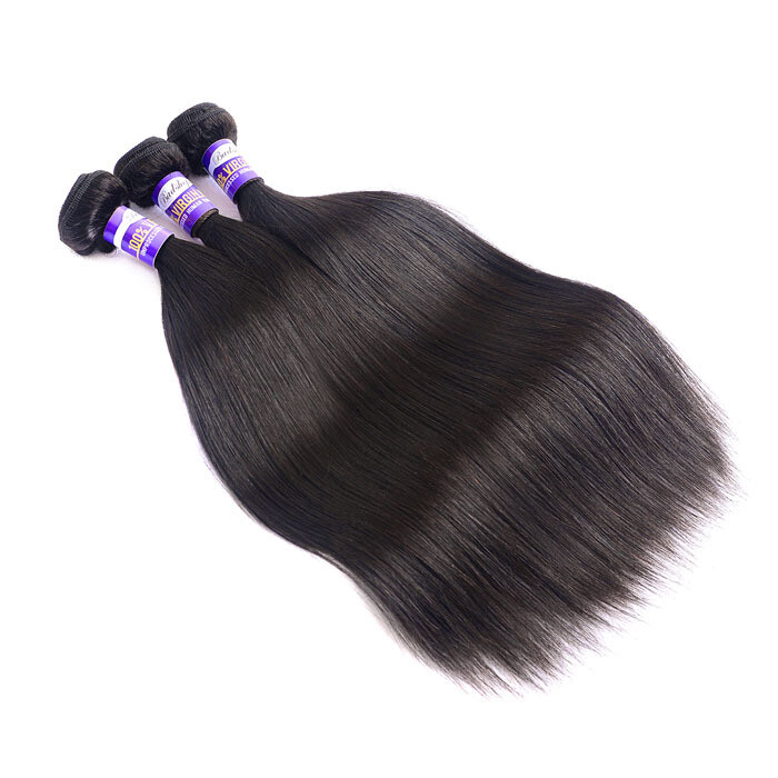 100% Human Hair Extension Straight Hair Bundles Weft 100g, Length: 8 inches
