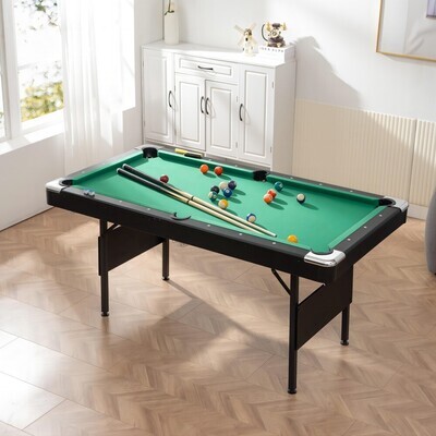 Pool Table, Billiard Table, Game Table, Indoor Table, Children's Toys, Table Games, Options: Balls Sports+Green+Portable+Primary Living Space+American Design,European+Single function+MDF+MDF+Steel