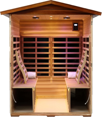 4-Person Khaya Far-infrared Outdoor Sauna Room